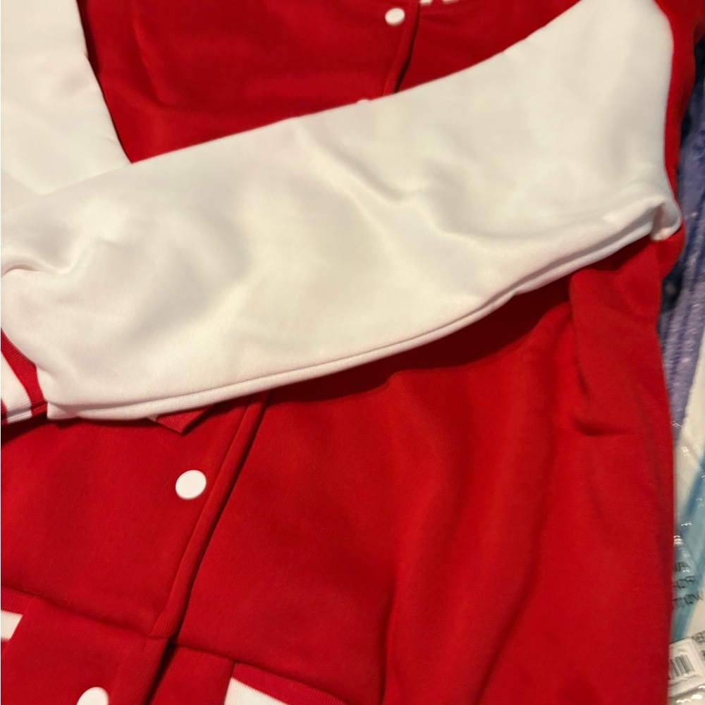 Red and White Striped Jacket